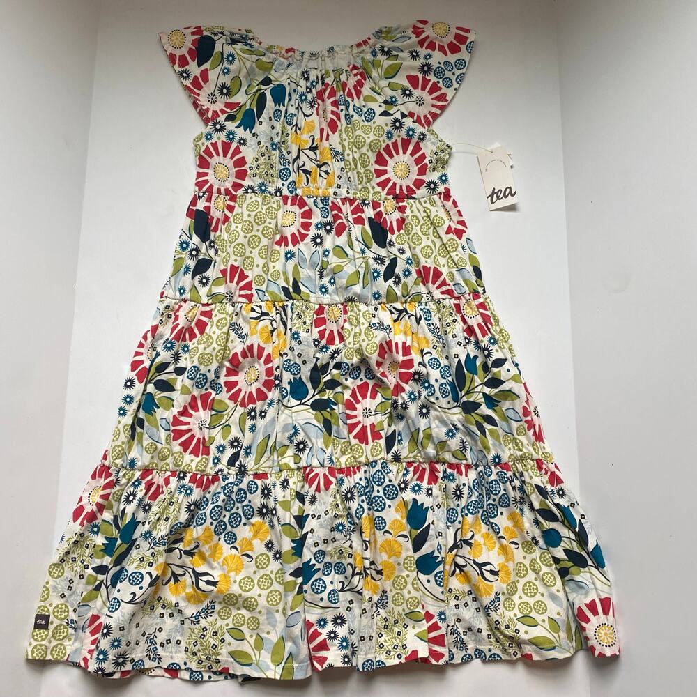 NEW Tea Collection Seaside Garden Floral Flutter Twirl Dress